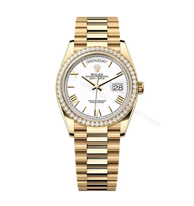 Superclone Rolex Day-Date White Dial 128348rbr-0064 36 mm — view 1