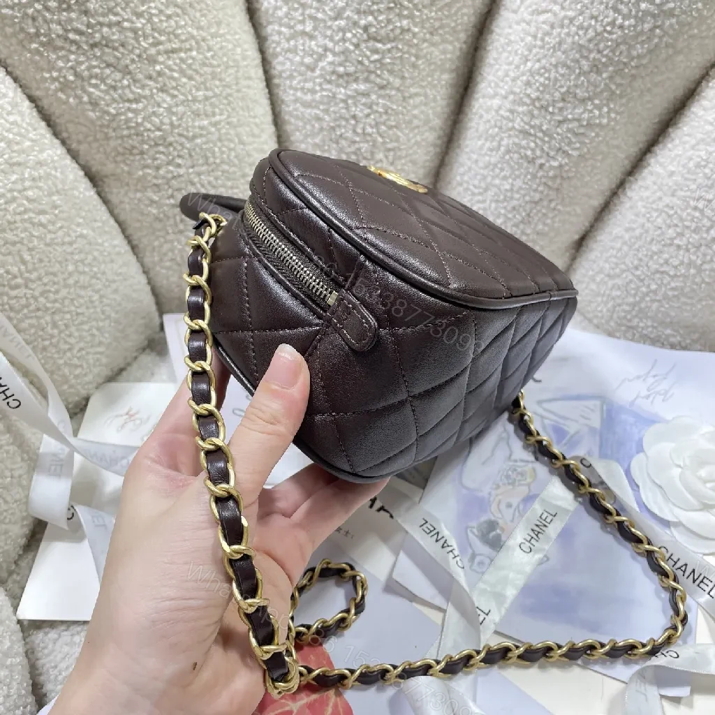 View 7 of Quilted Mini Bag with Chain Strap - Luxe, Compact, Versatile