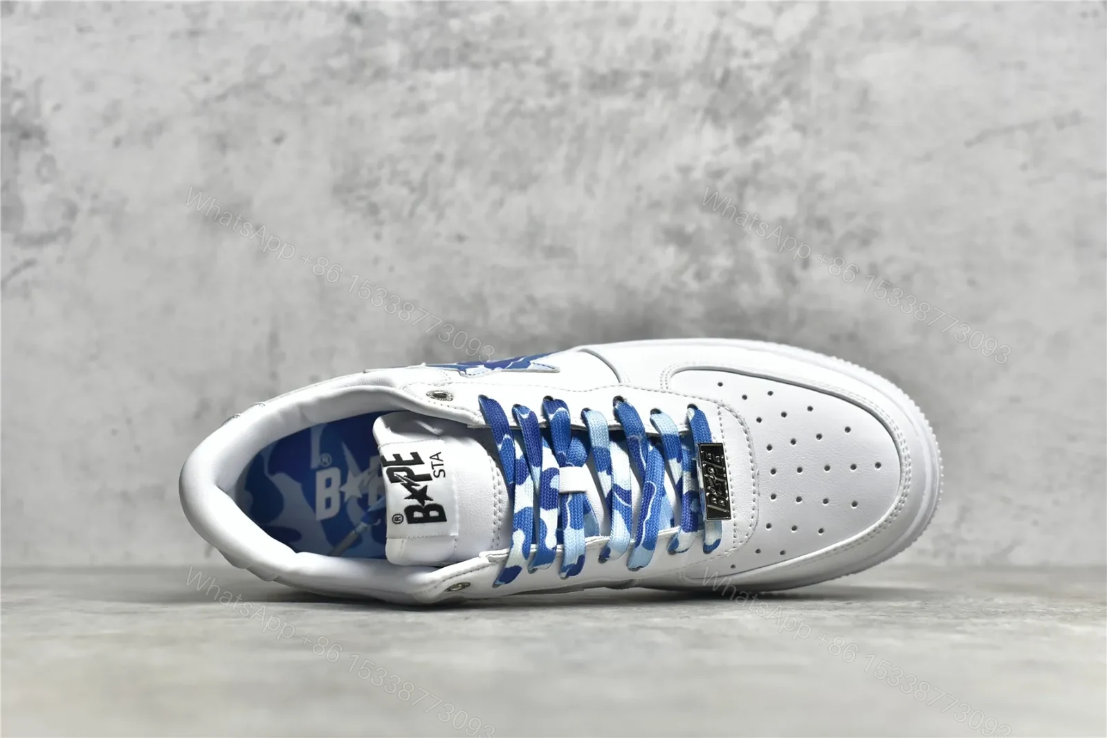 View 4 of A BATHING APE Bape Sta ABC Camo Low White Blue