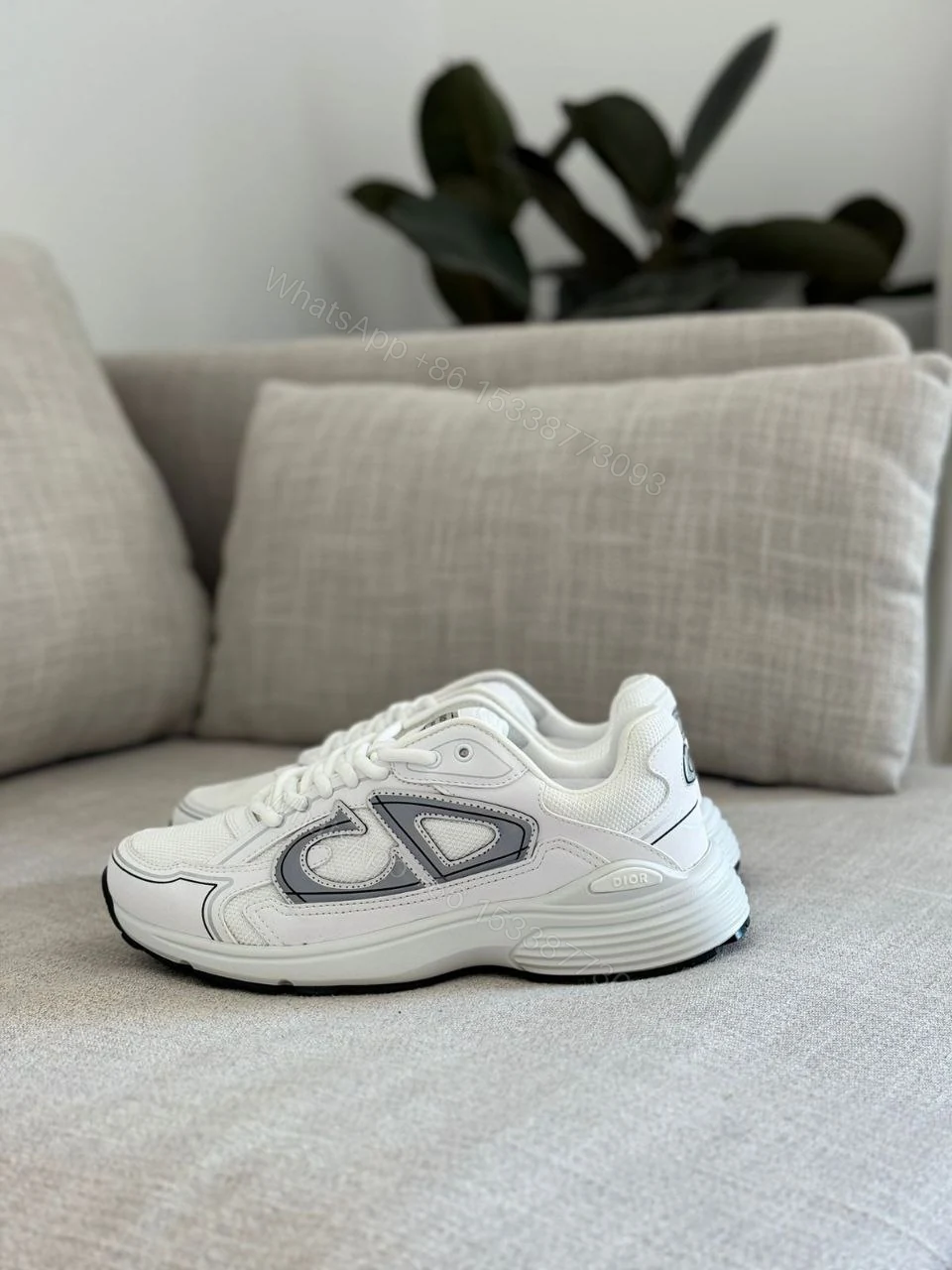View 2 of DIOR | B30 SNEAKER IN WHITE