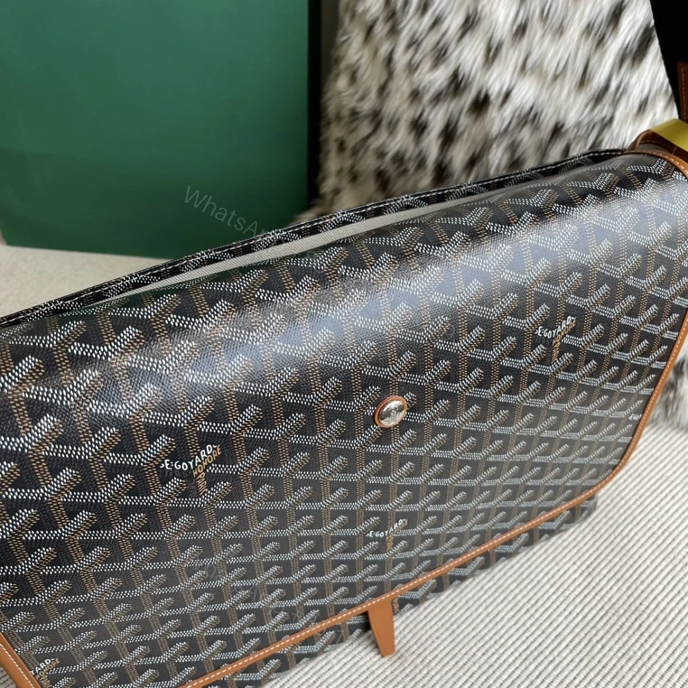 View 6 of 高仿Goyard*Capetien系列CAPETIE郵差包棕色中號免檢版