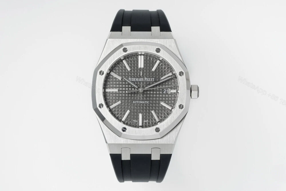 Royal Oak 15400 1:1 Best Edition SS/RU Grey Textured Dial Super Clone — view 1