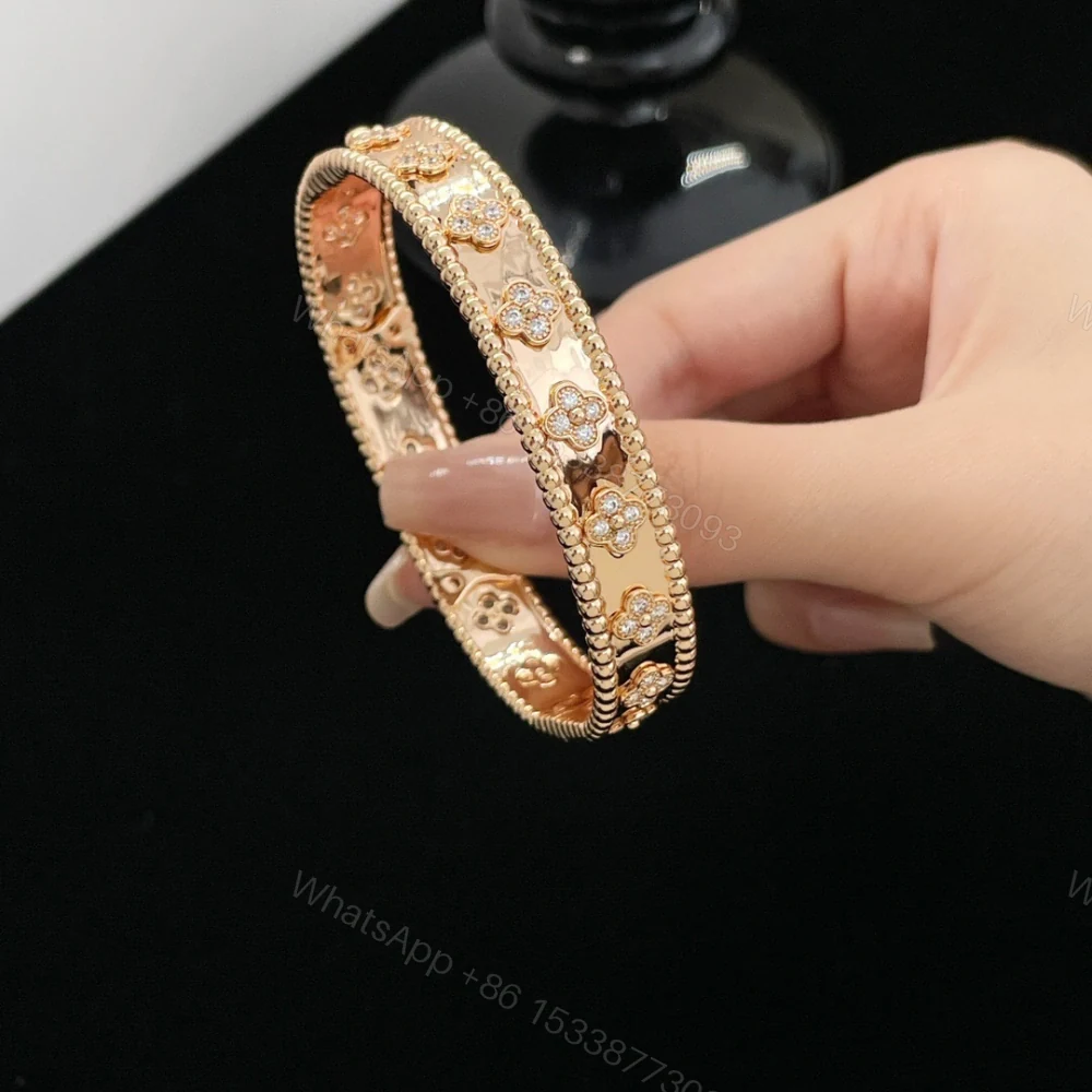 View 2 of 高仿首飾VanCleef&Arpels*RO25N00萬花筒手鐲寬版玫瑰金