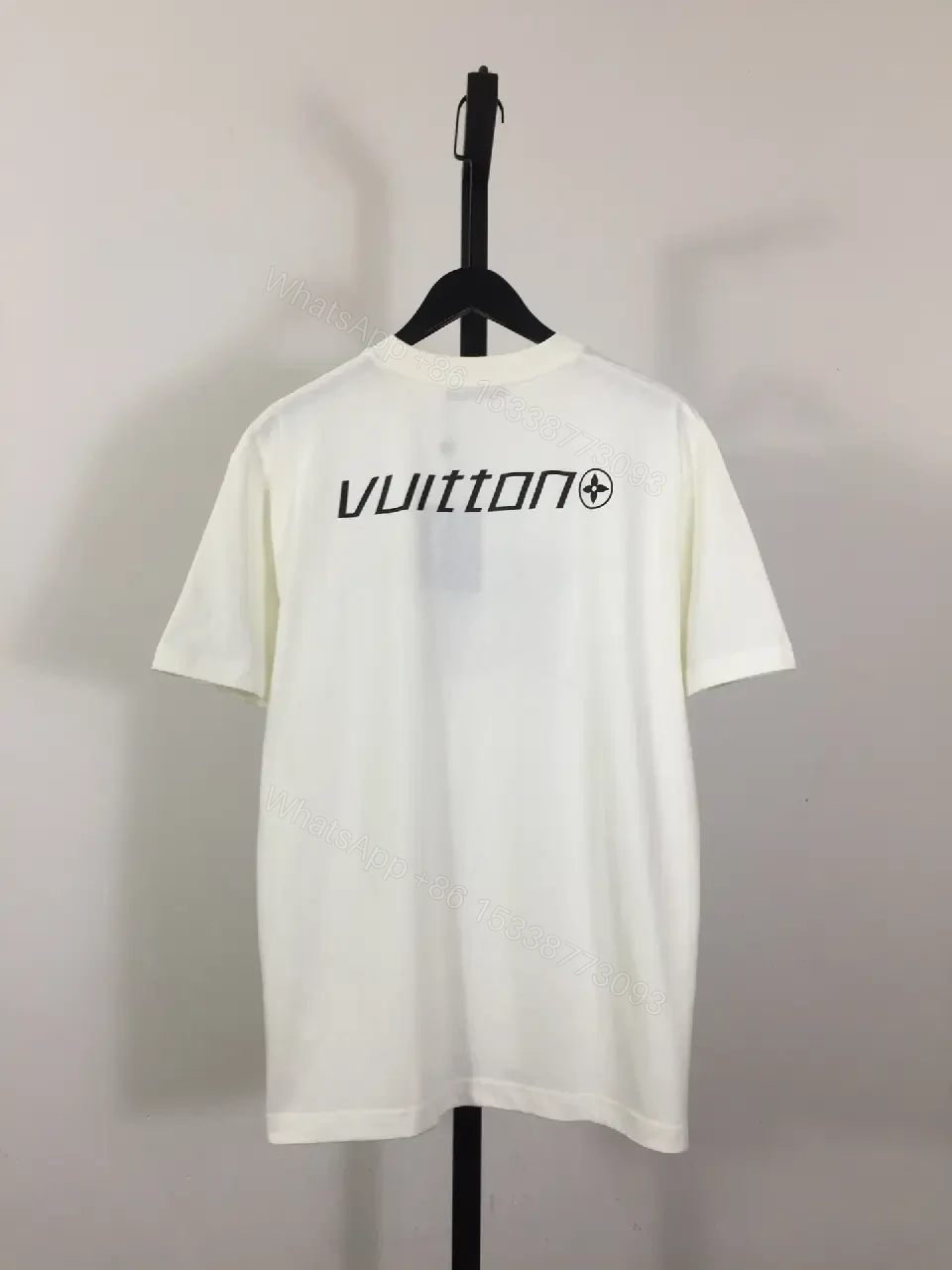 View 5 of White Graphic Luxe Tee: Premium Cotton Crewneck Short Sleeve