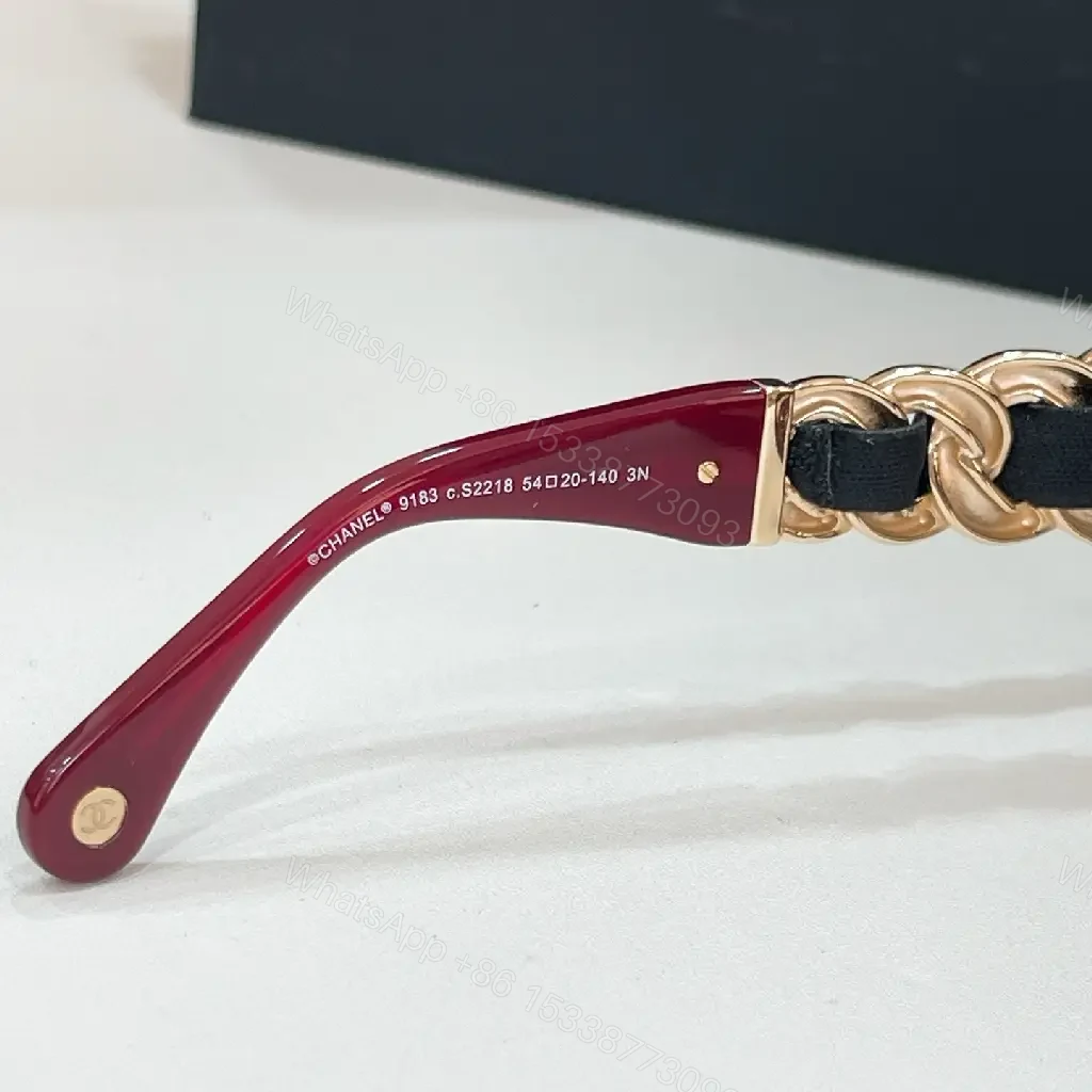 View 2 of Oversized Square Sunglasses with Black Acetate + Rose Lens, Quilted Detailing, UV400, Luxury Style