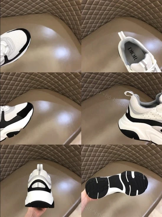 View 4 of B22 SNEAKER TECHNICAL MESH WITH AND CALFSKIN – CD115