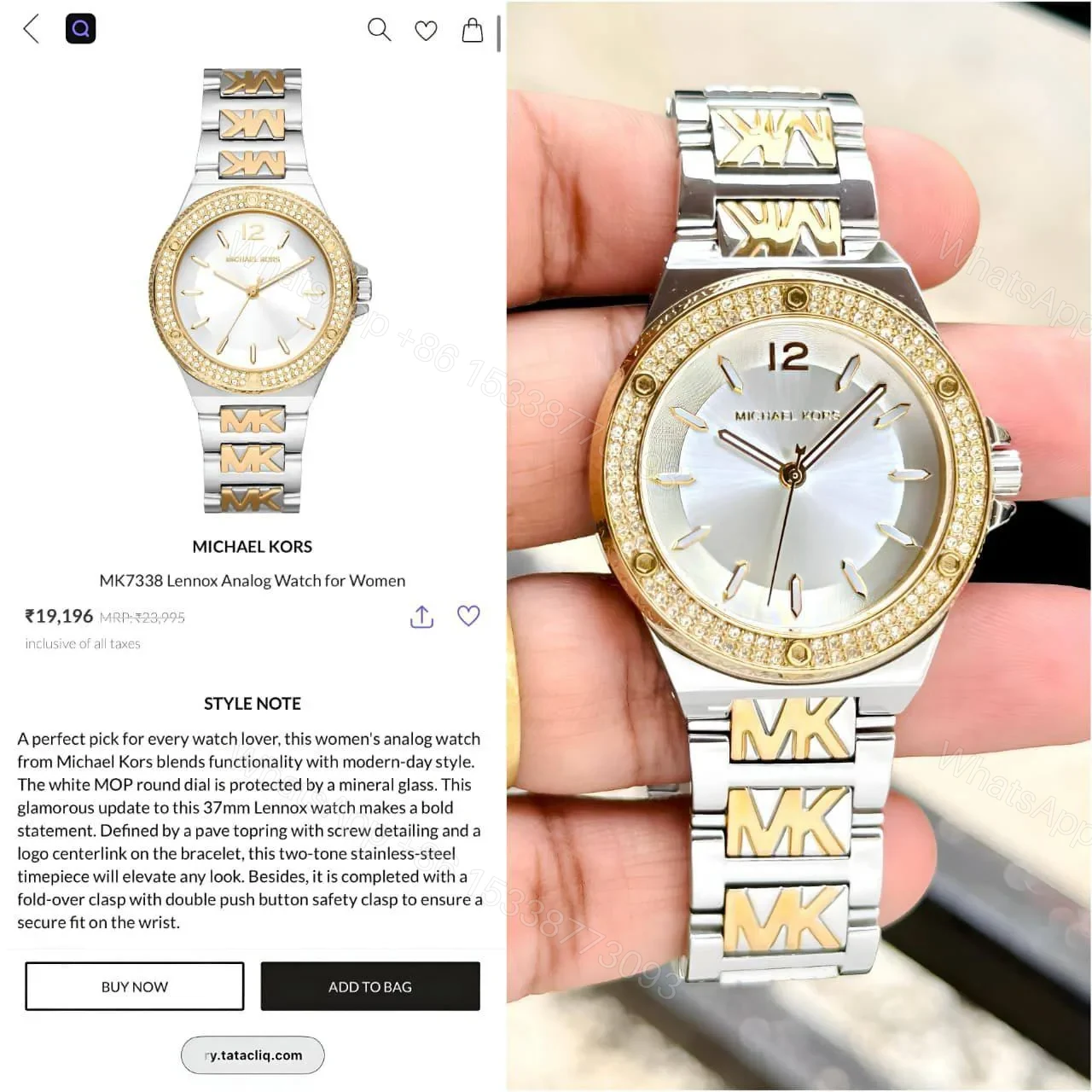 View 3 of Michael Kors Lennox MK7338