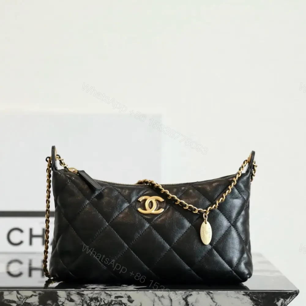 View 3 of 高仿Chanel*25S系列AS5528小羊皮腋下包黑色免檢版