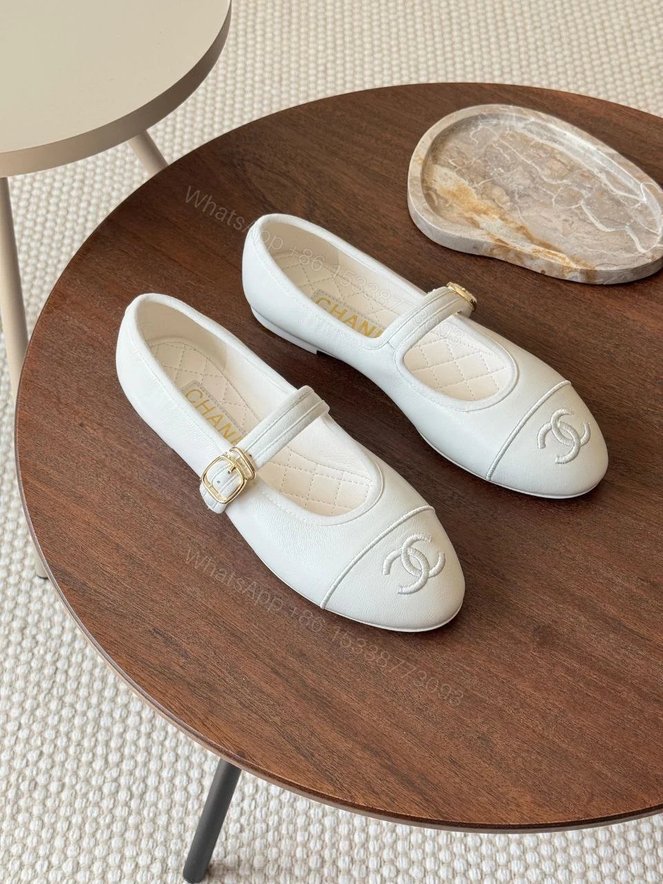 View 8 of Chanel Mary Jane Shoes In Lambskin