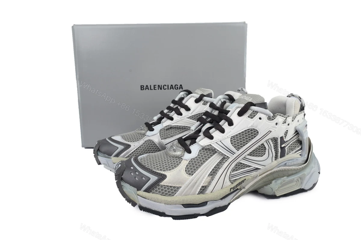 View 5 of Balenciaga Runner Sneaker 'Grey Brown' 772774 W3RMU 2000