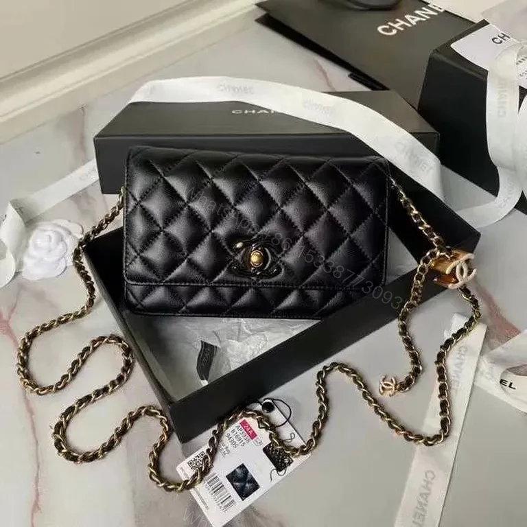 Chic Quilted Leather Crossbody with Chain Strap: Modern Classic — view 1
