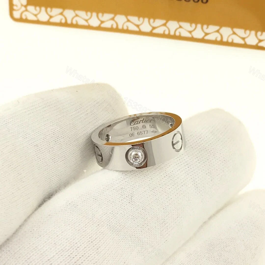 View 5 of Cartier Love Ring, 3 diamonds