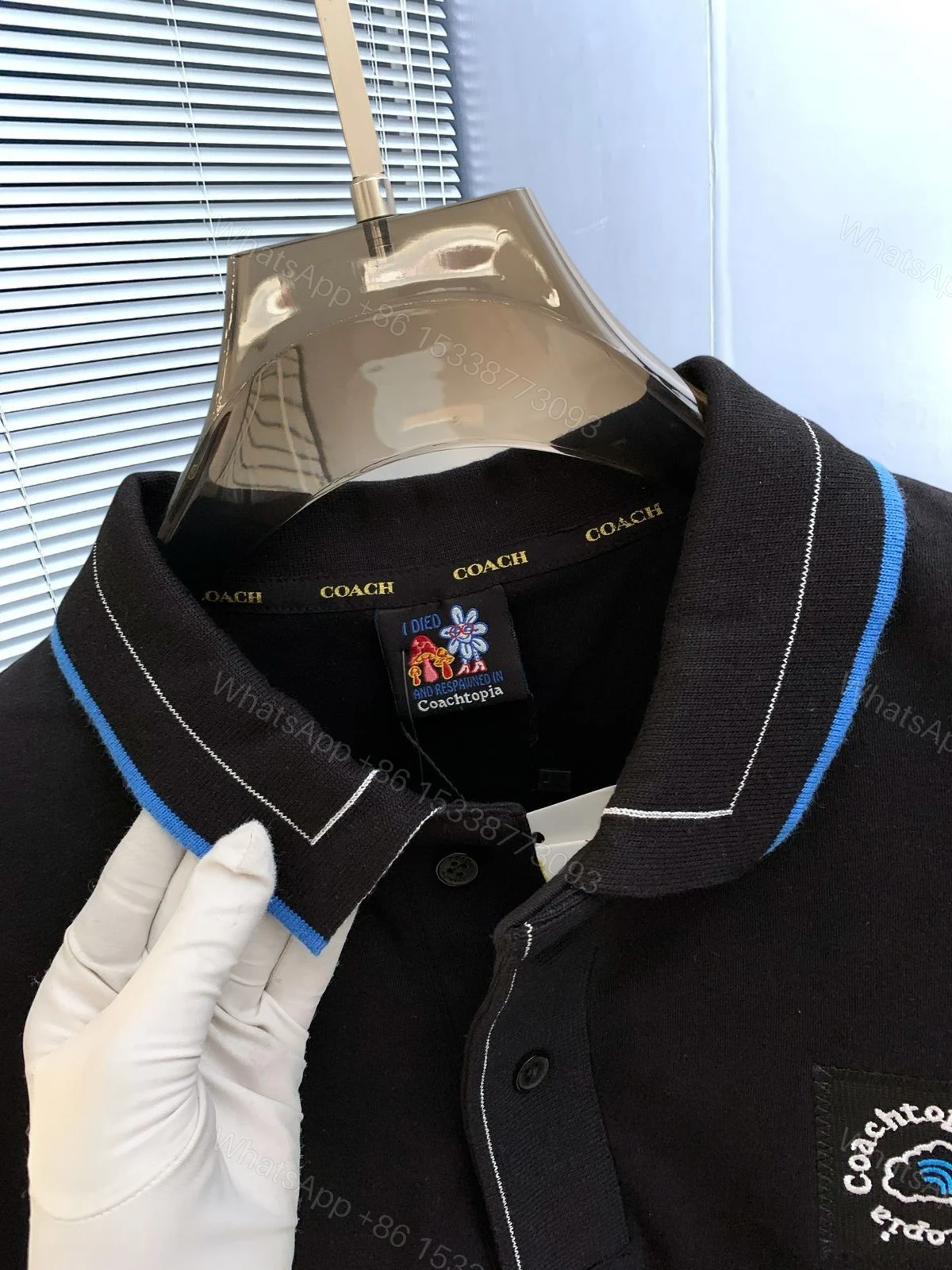 View 3 of First Copy Coach Imported Polo T-Shirt