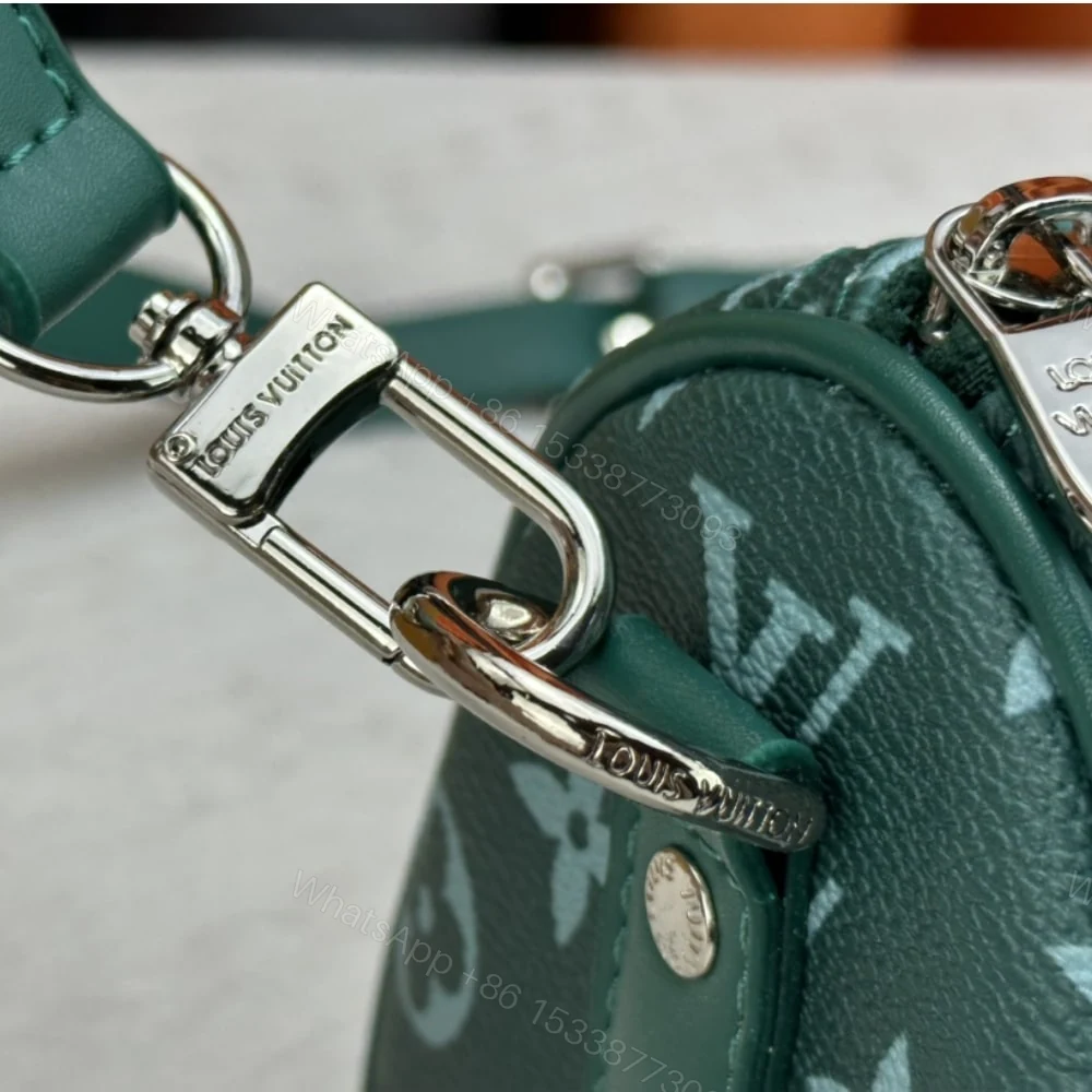 View 7 of Louis Vuitton Keepall Bandoulière 25 Monogram Green 25Cm