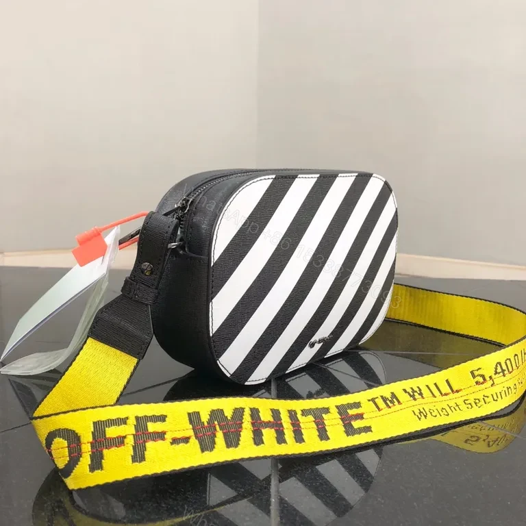 View 7 of Bold Stripes Crossbody Bag: Everyday Luxury, Diagonal Stripe, Black-White