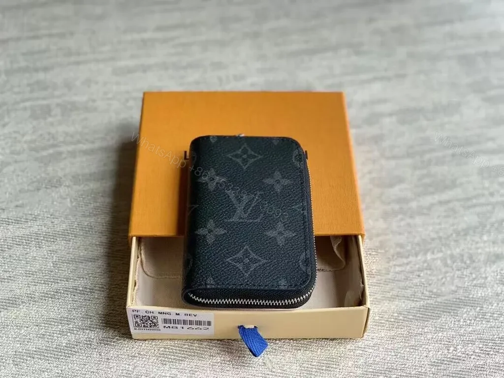 View 3 of Chic Monogram Wallet: Compact, Silky Leather, LV-inspired
