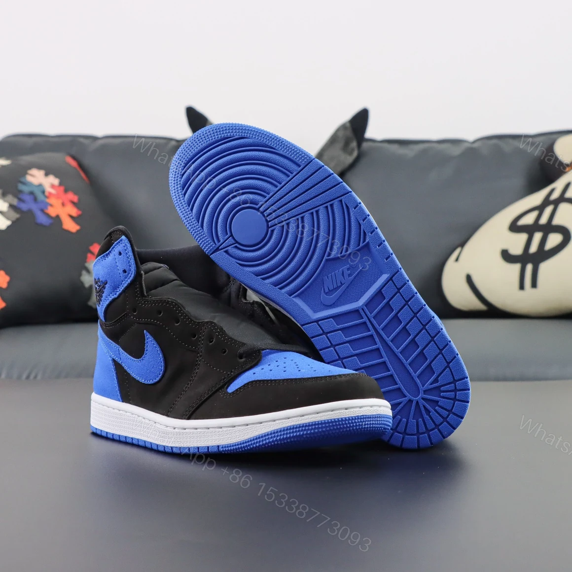 View 3 of Air Jordan 1 High OG Royal Reimagined Reps