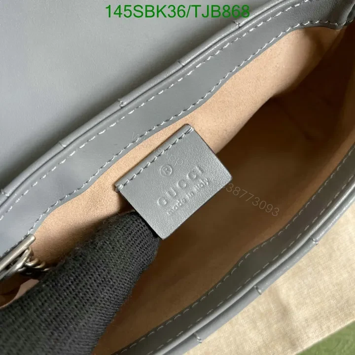 View 29 of Gucci Super Mini Bag in Blue Matelassé Chevron Leather with Silver-Toned Hardware 496474