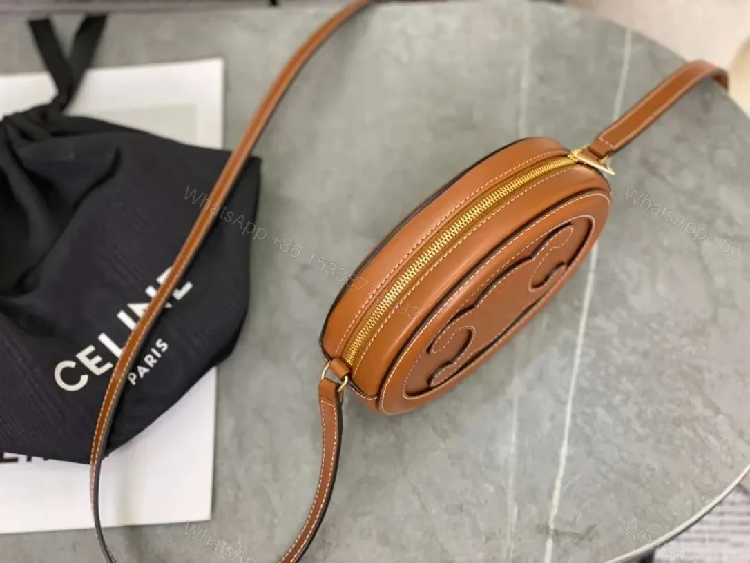 View 3 of Celine Mini Handbag Replica 11 Brown Soft Leather 16×12.5x4cm