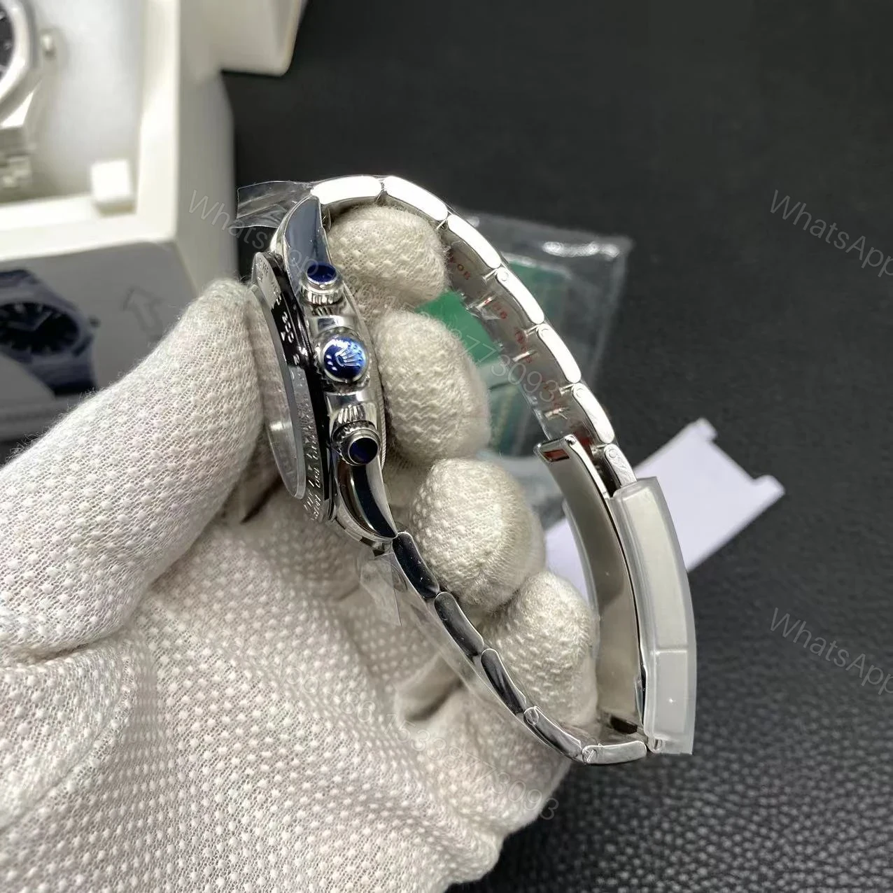 View 8 of Rolex Daytona Panda Replica Copy 116500LN Black Bezel