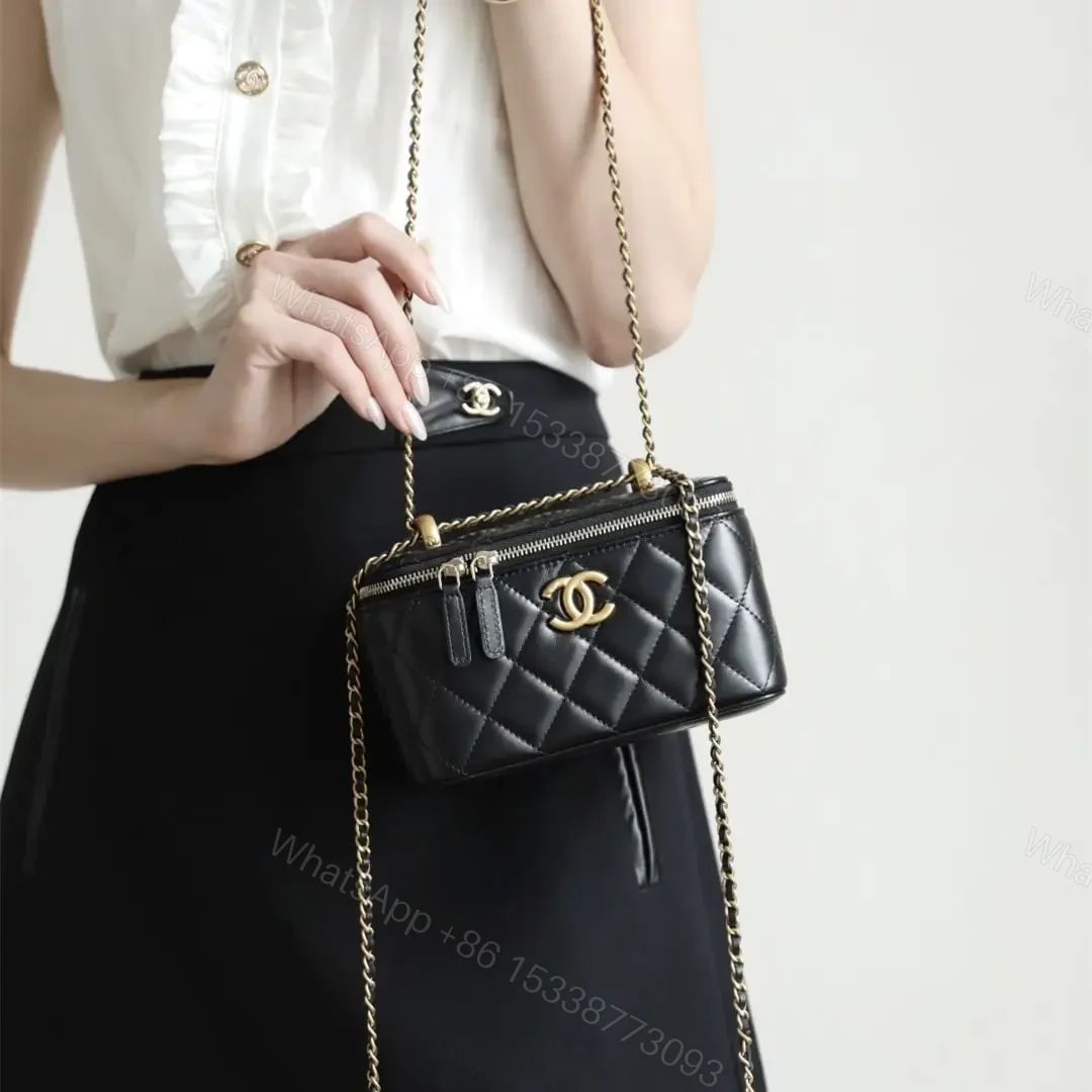 View 21 of 高仿Chanel*24C系列AP3651雙珠鏈條盒子包黑色免檢版