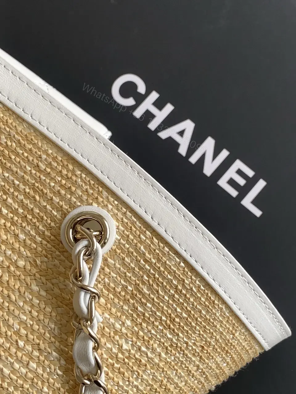 View 5 of Coastal Straw Tote: Quilted Pouch, All-Day Versatility