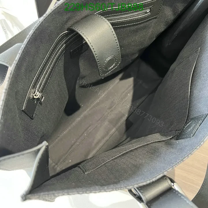 View 10 of Loewe Dark Grey Black Canvas and Cowhide Horizontal Tote IO955