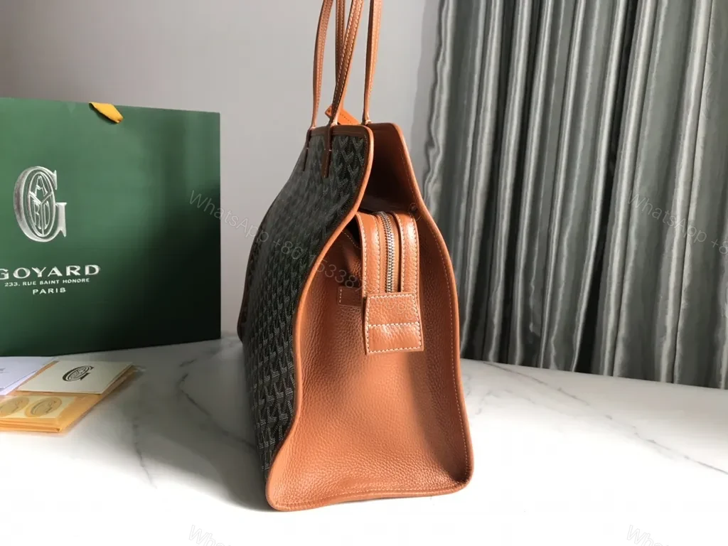 View 7 of Patterned Luxury Tote with Signature Goyard Frame Tote