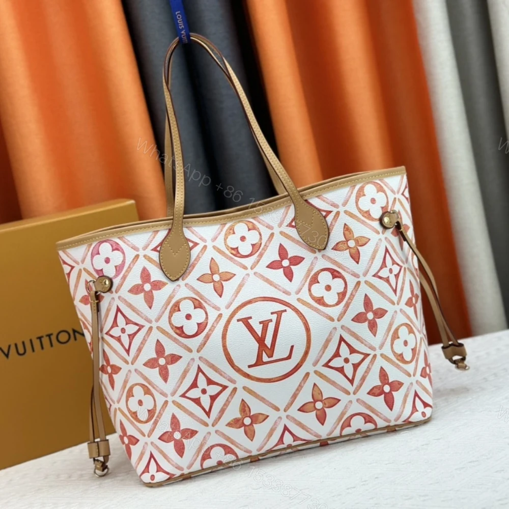 View 3 of Louis Vuitton Neverfull MM Autres Toiles Monogram Coral 31Cm M25317