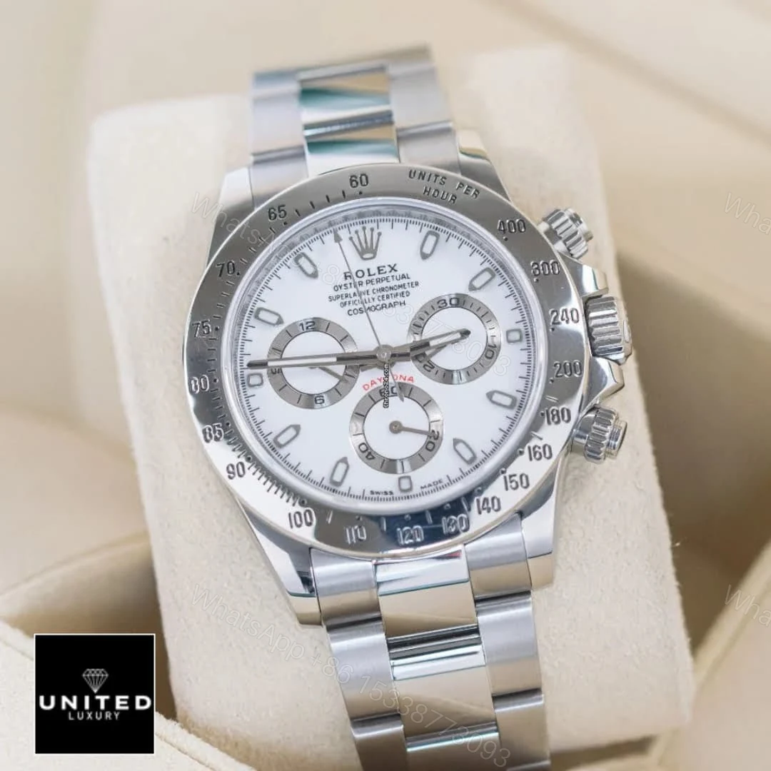 View 9 of Rolex Daytona White Dial 116520 Replica