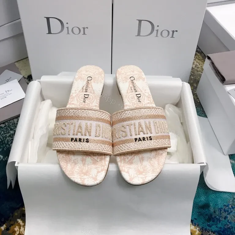View 6 of Chic Embroidered Dior Slide: Luxury Everyday Comfort
