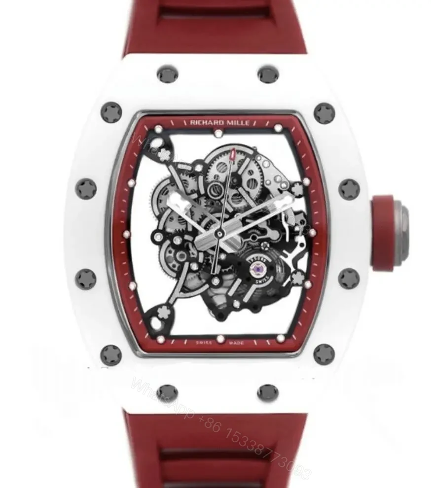View 12 of Richard Mille Swiss Made Clone Rm 0055 Bubba Watson Red Rubber