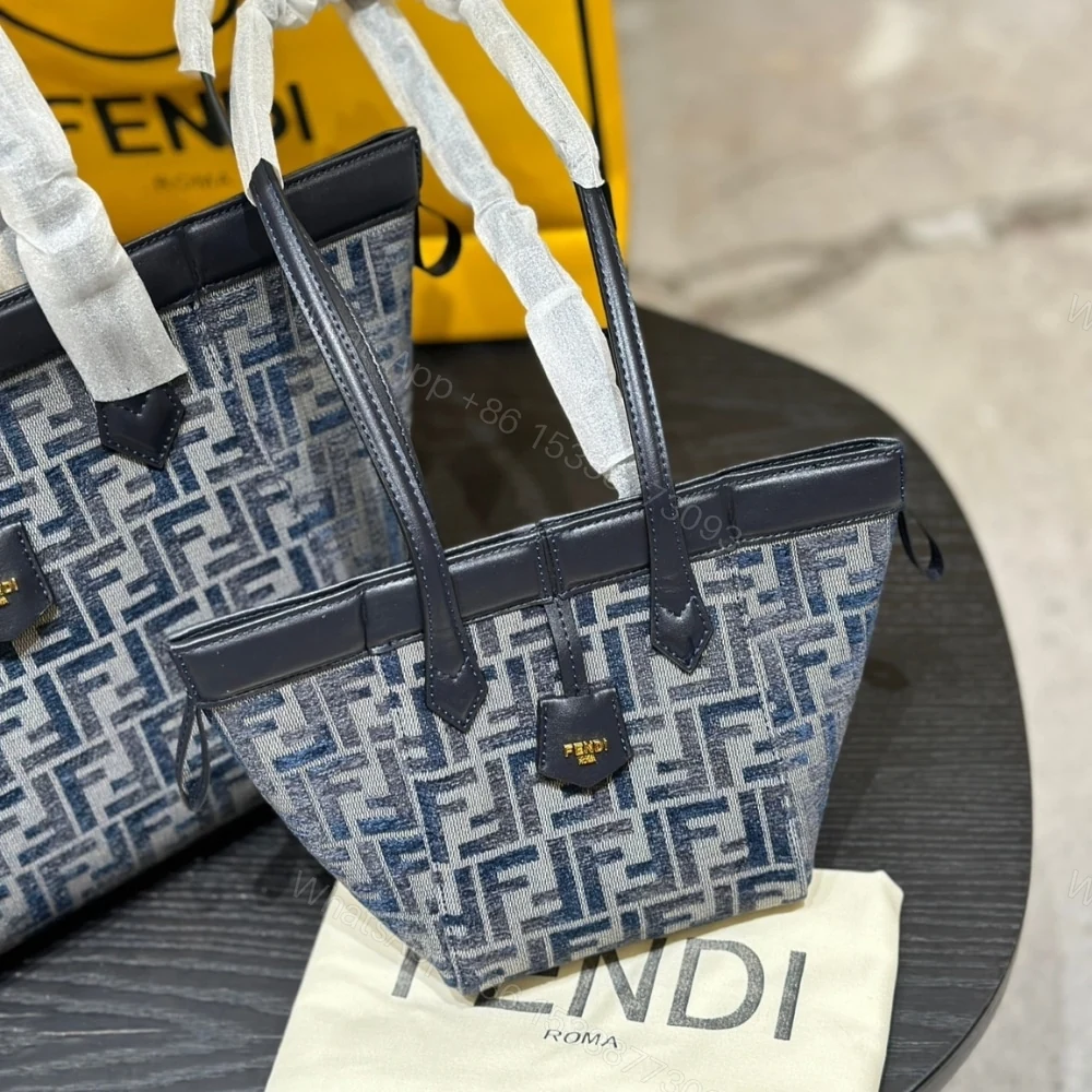 View 2 of FENDI ORIGAMI MINI TRANSFORMABLE BAG DARK BLUE 16CM 8BS083ASU0F1PQK