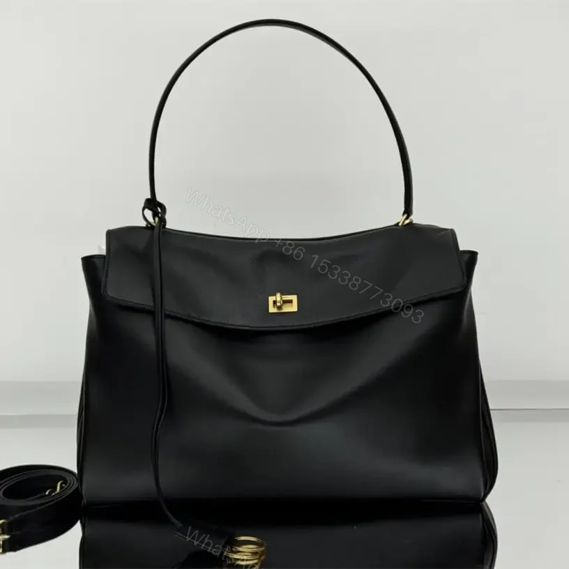 高仿Balenciaga*Rodeo系列V51000小牛皮手袋黑金大號免檢版 — view 1