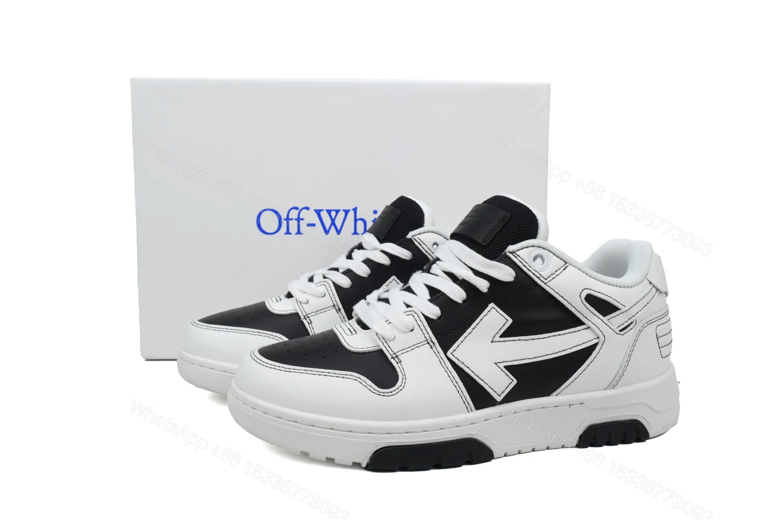 OFF-WHITE Out Of Office White White Gray Black OMIA189S 24LEA004 1001 — view 2