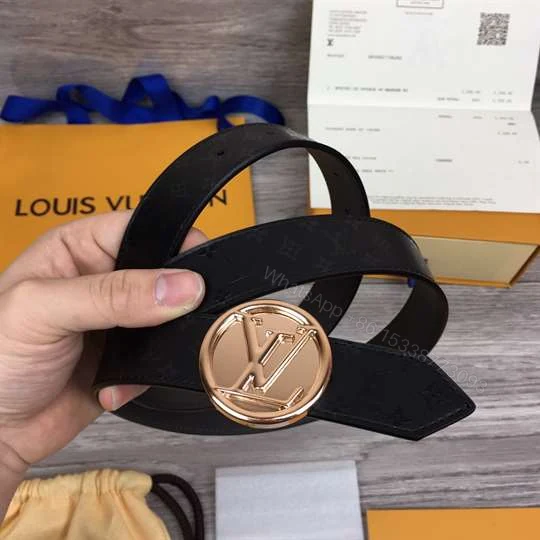 View 7 of LOUIS VUITTON LV CIRCLE 30MM REVERSIBLE BELT – B139