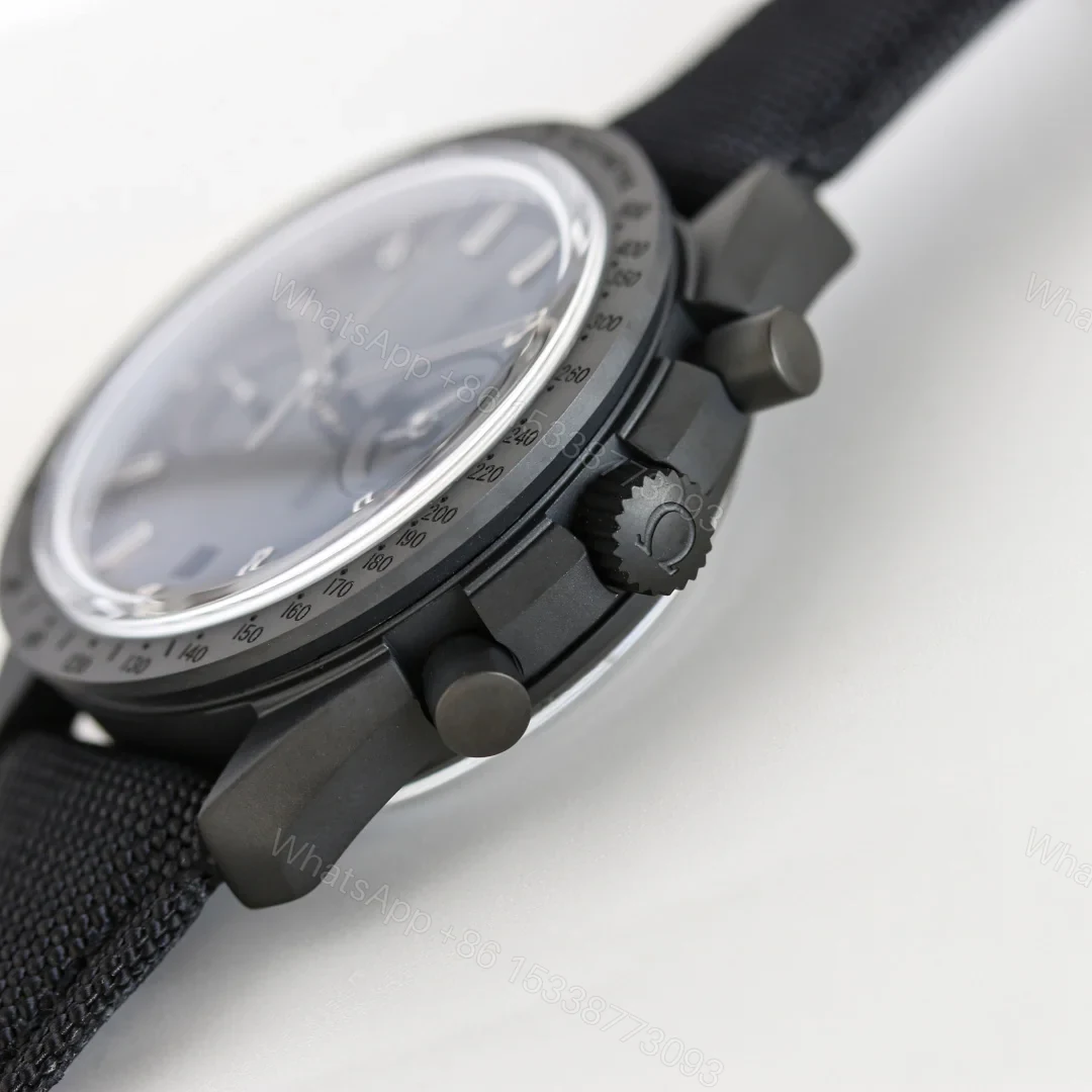View 6 of Omega Speedmaster Moonwatch Co-Axial Master Chronometer Dark Side of the Moon Black Black Fabric 310.92.44.51.01.003