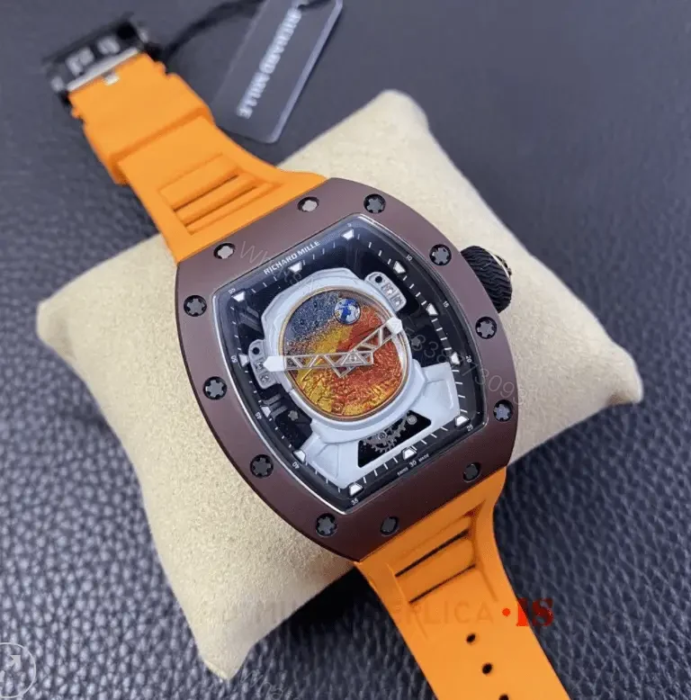 View 7 of Richard Mille Swiss Clone – RM 52-05 Pharrell Williams Orange