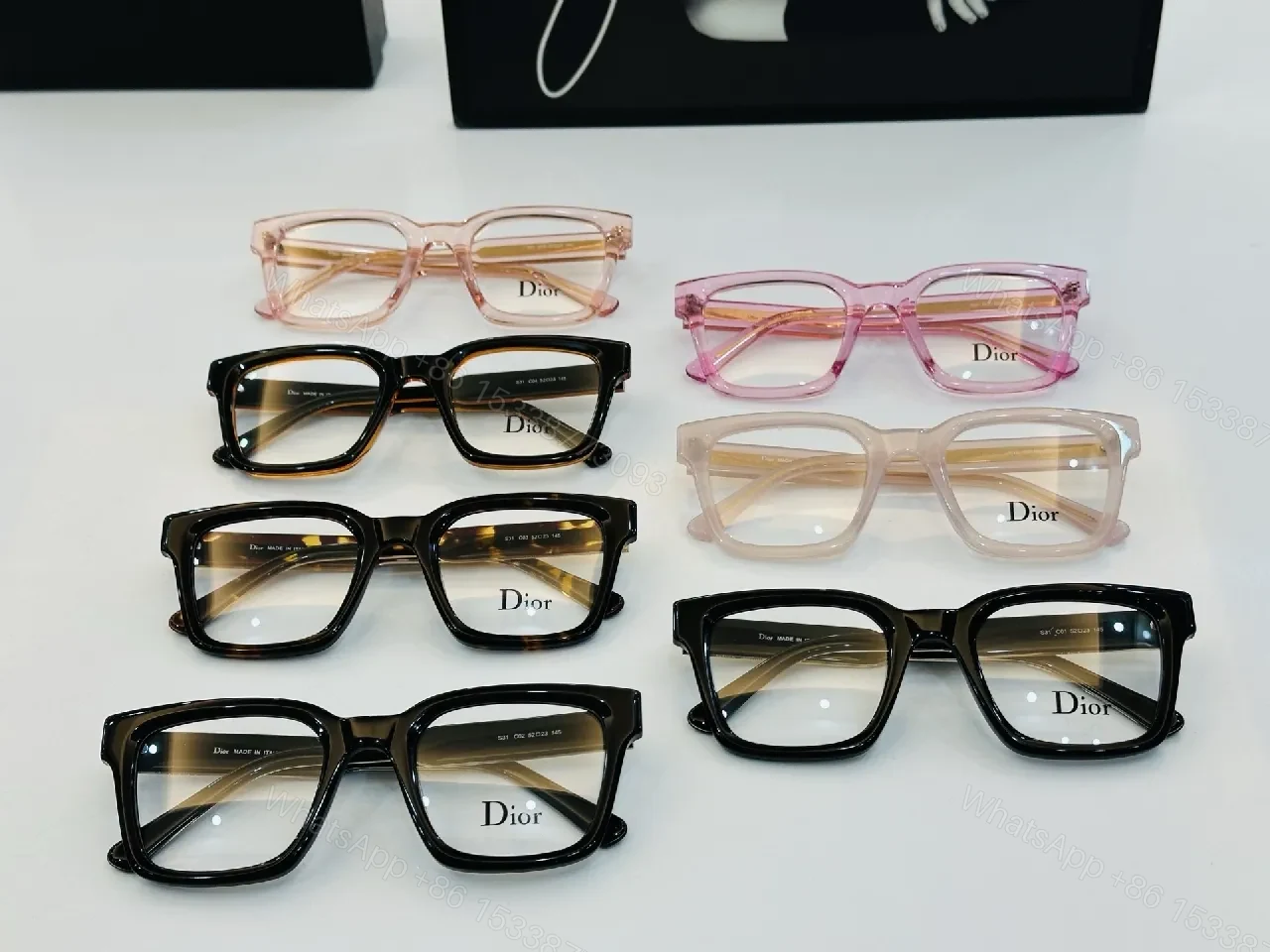 View 8 of Black acetate oversized frames – Modern, luxury eyewear with comfort