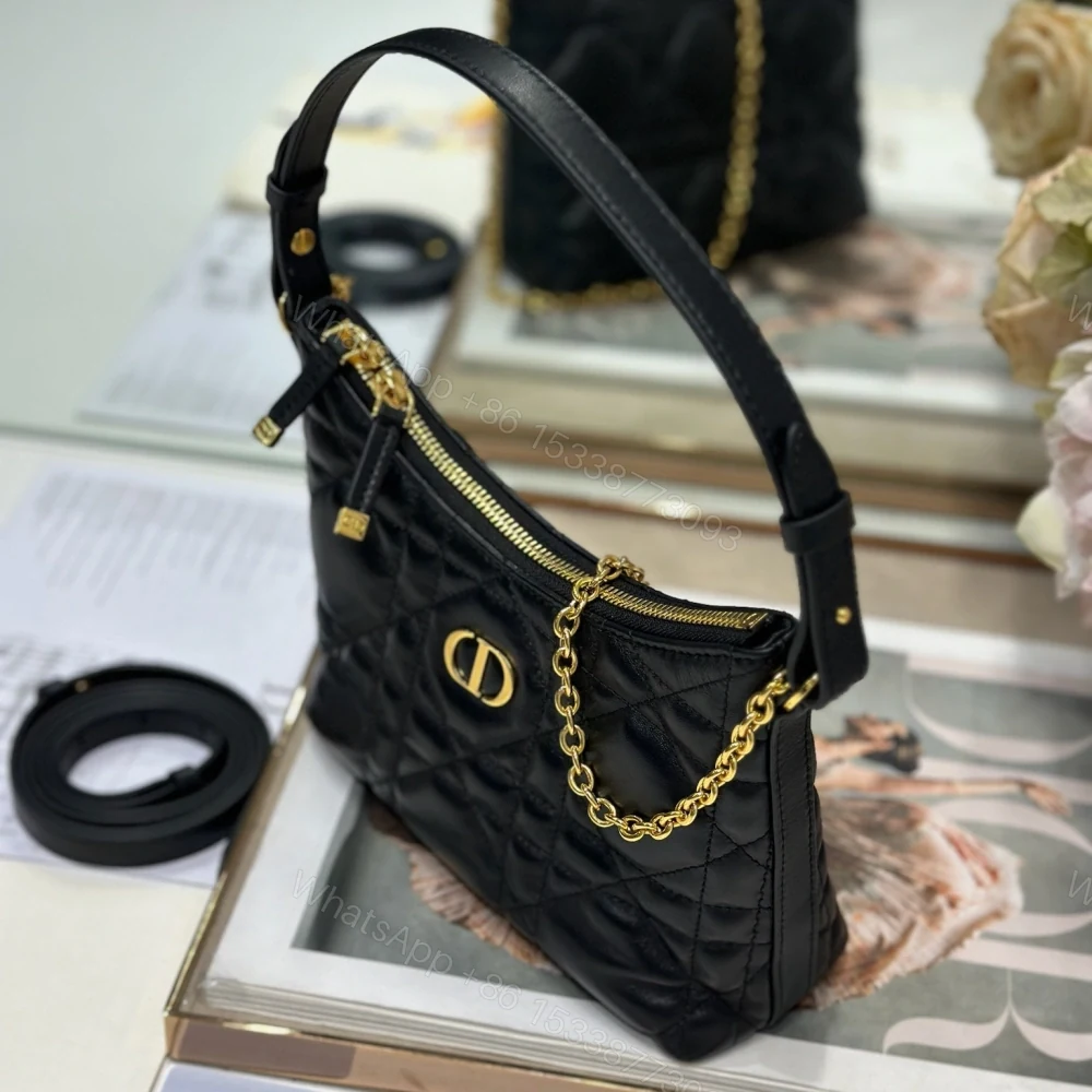 View 3 of 高仿Dior*MissCaro系列S5253M900小羊皮手提包Mini黑色免檢版