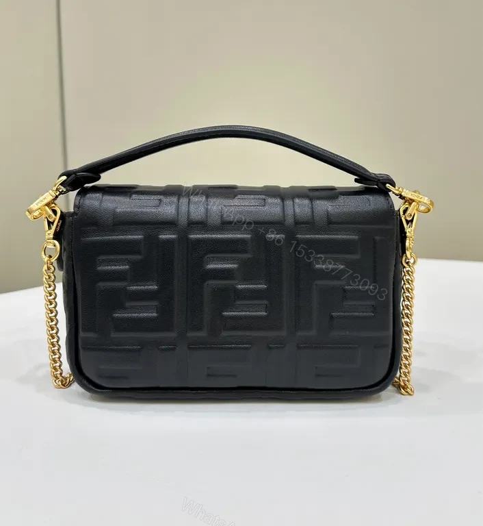 View 2 of Chic Textured Monogram Bag with Gold Hardware - Compact Luxury Bag