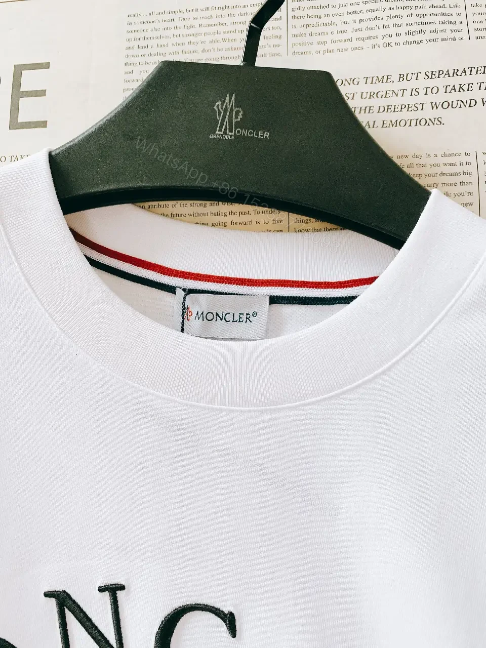 View 6 of White Cotton Crewneck Tee – Graphic Crest, Modern Luxe, Everyday Essential