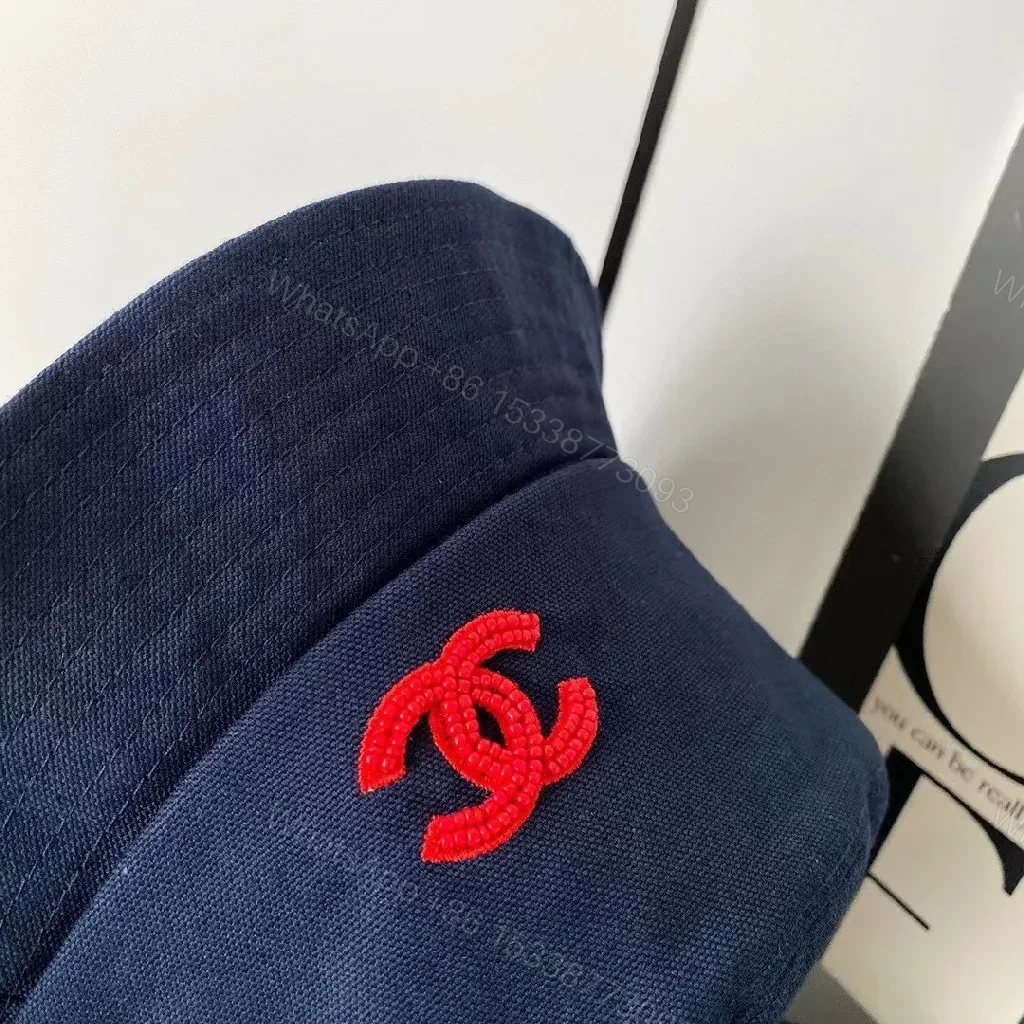 View 5 of Navy/Cotton-Blend Bucket Hat: Subtle Luxury, Everyday Shine