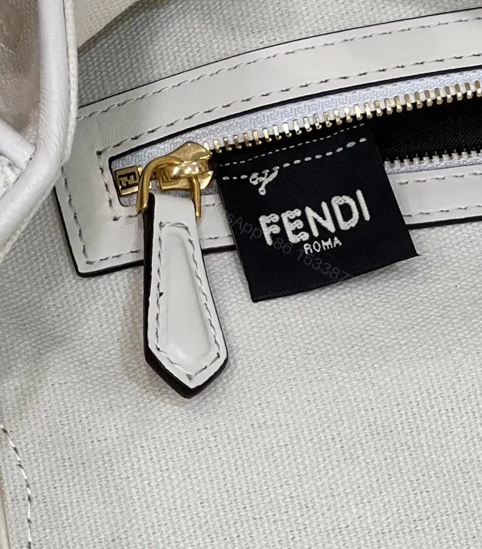 View 6 of Chic Fendi Textured Mini Bag with Gold Hardware