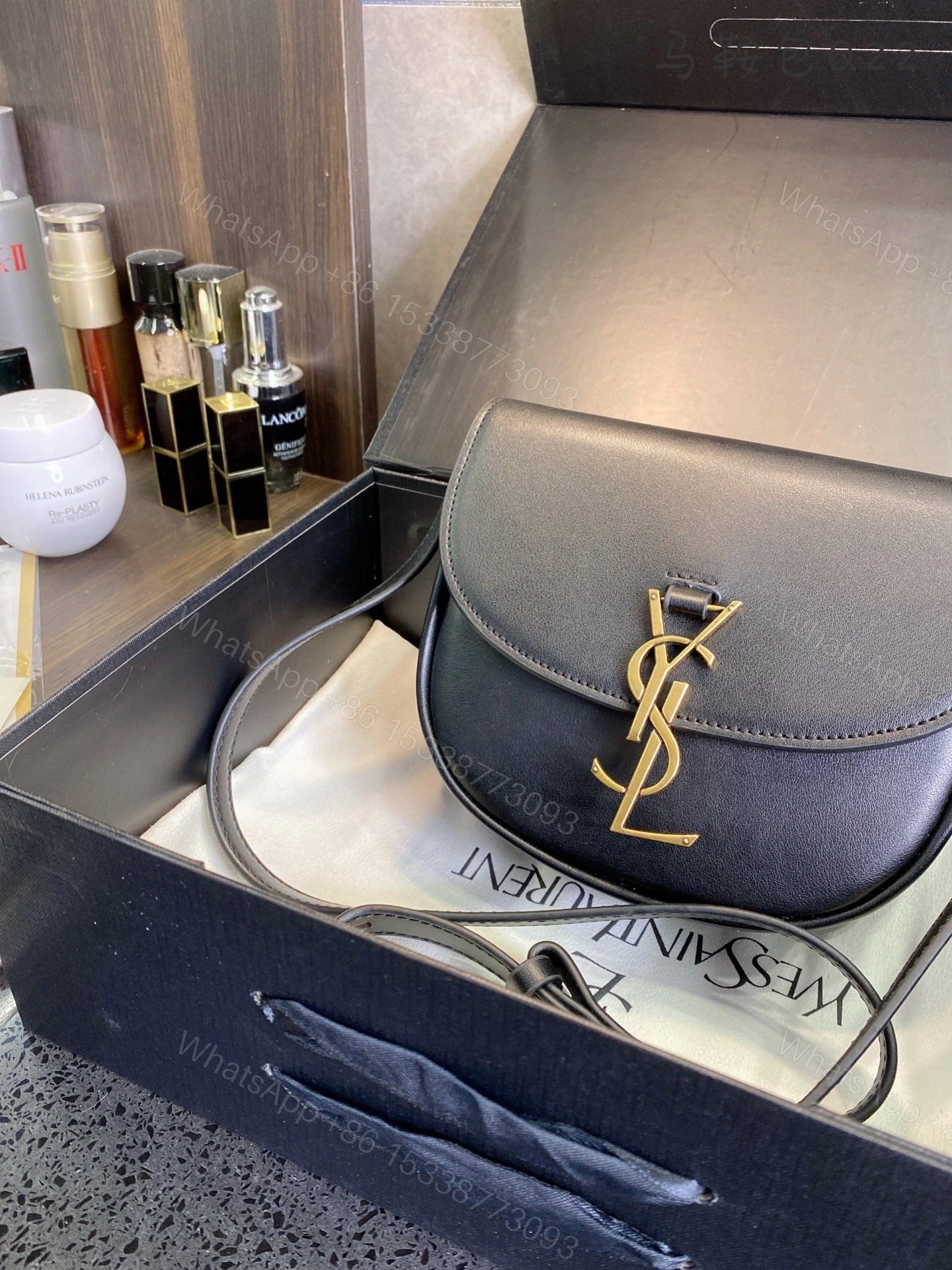 View 5 of Saint Laurent Women’s Kaia Small Satchel In Smooth