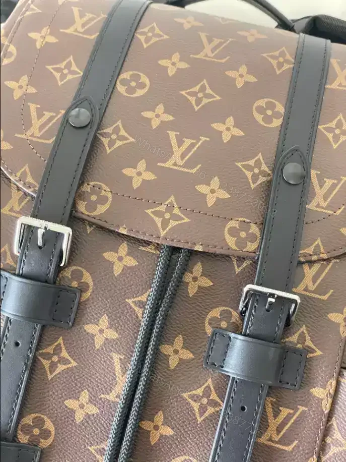 View 4 of LOUIS VUITTON CHRISTOPHER PM MONOGRAM MACASSAR CANVAS – LBV390