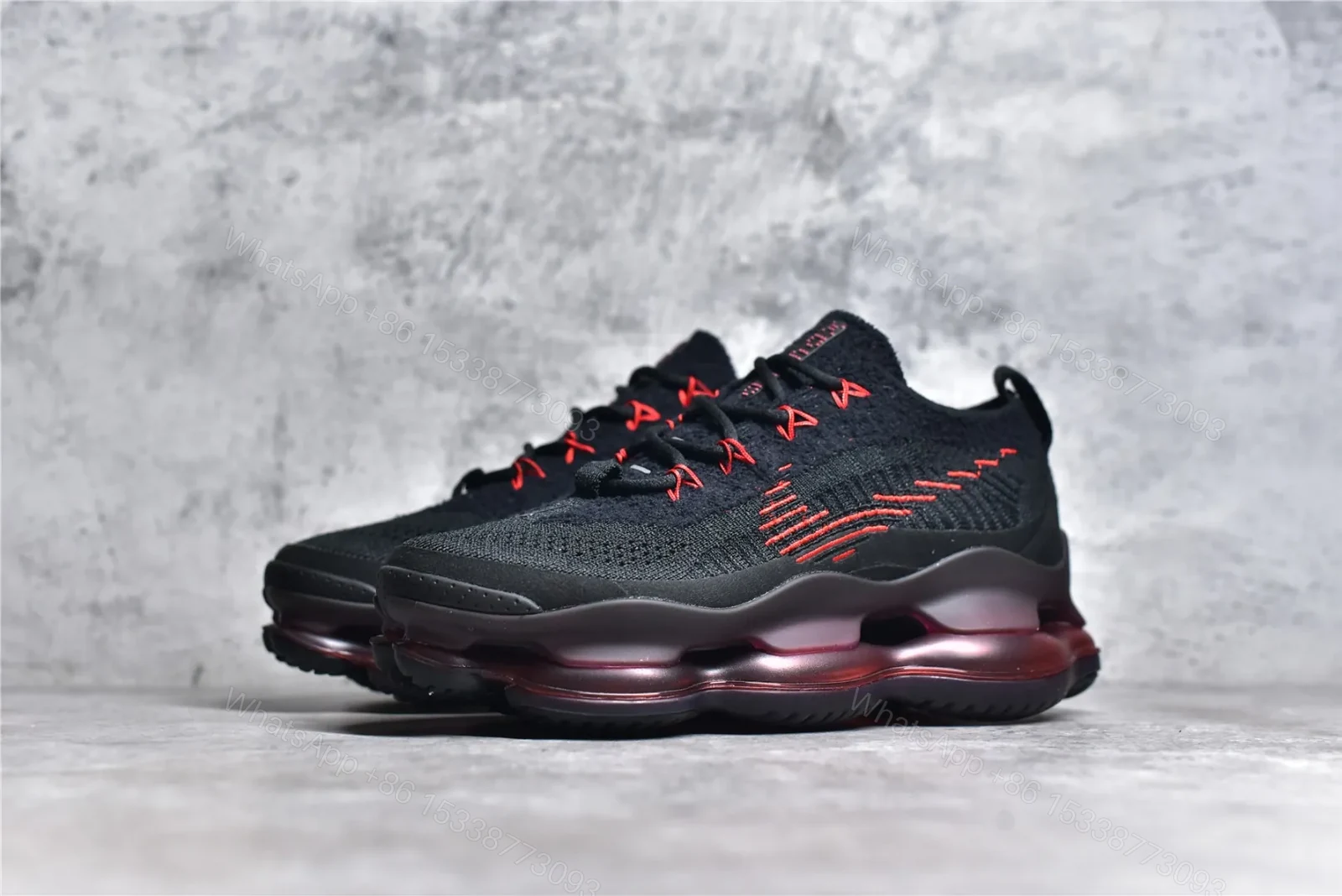 View 2 of Nike Air Max Scorpion FK Black University Red Reps