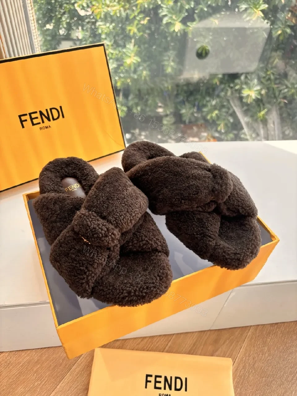 Plush Boucle Slip-Ons: Luxe Cozy Statement Slippers — view 1