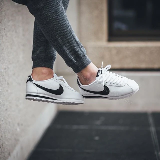 View 2 of FIRST COPY NIKE CORTEZ WHITE BLACK FOR MEN