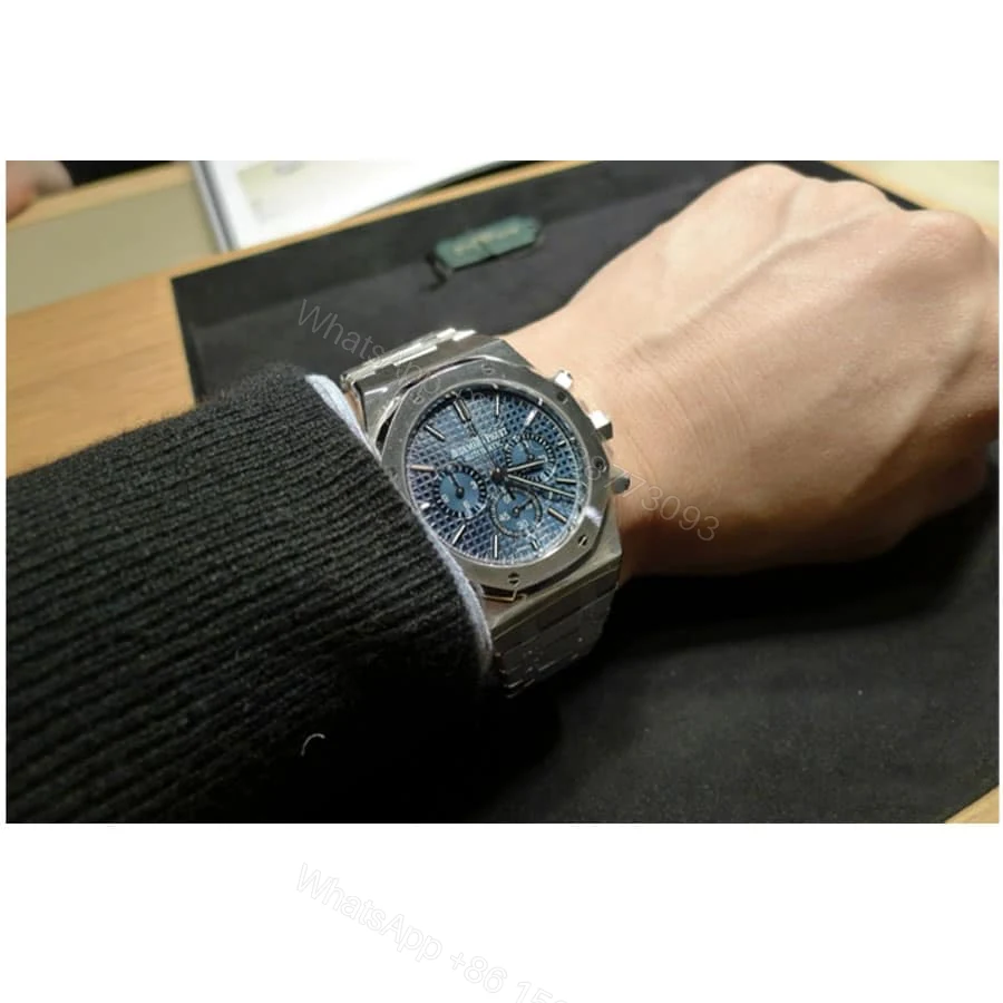 View 4 of Audemars Piguet Blue Dial Super Clone Watch
